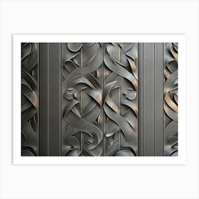 3d Designative Background Texture Pattern Art Print