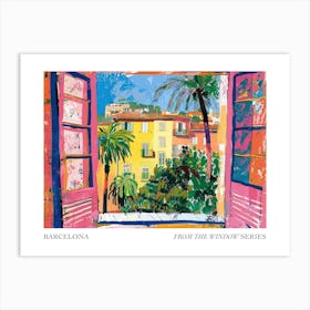 Barcelona From The Window Series Poster Painting 1 Art Print