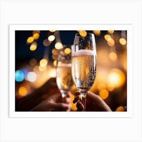 Champagne Toast Art Print