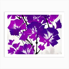 Purple Flowers 14 Art Print