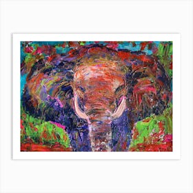 Elephant Painting Art Print