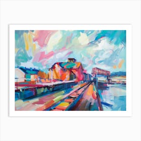 Train Station Art Print