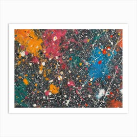Contemporary Artwork Inspired By Jackson Pollock 4 Art Print