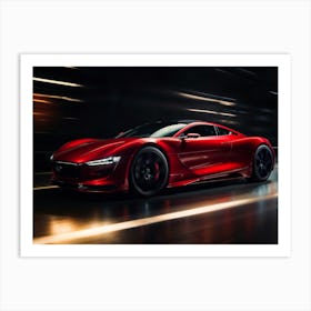 Scarlet Speedster Art Print