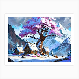 Winter Scene 4 Art Print