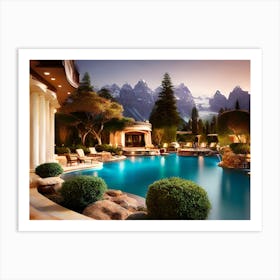 California Mansion 1 Art Print