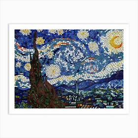 Mosaic Art Vincent Van Gogh S Starry Night Art Print