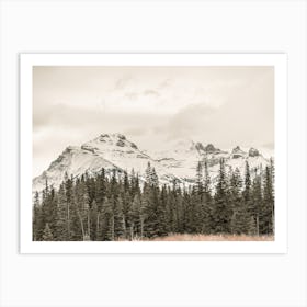 Rustic Mountain Forest Art Print