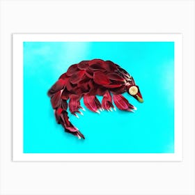 Red Pangolin Art Print