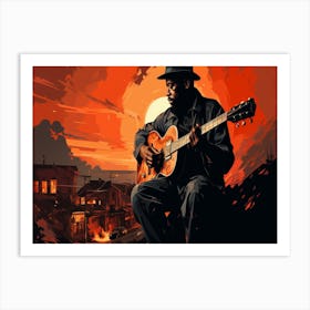 Acoustic Guitar Art Print