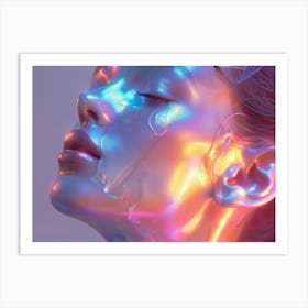 Holographic Portrait 5 Art Print