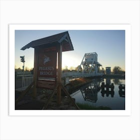 Sunrise At Pegasus Bridge, Bénouville, France Art Print