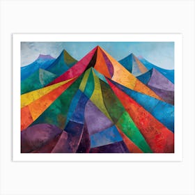 Rainbow Mountain 1 Art Print