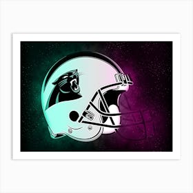 Carolina Panthers Helmet Style Art Print