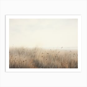 Seaside Grasses Painting Art Print