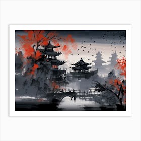 Chinese Landscape Painting Art Print