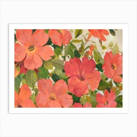 Saratoga Flowers Art Print