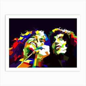 Led Zeppelin British Rock And Blues Band Ever Pop Art WPAP  Art Print