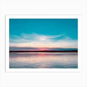 Sunset At The Lake - Photography Art Print