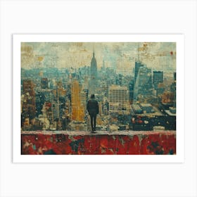 Urban Rhapsody: Collage Narratives of New York Life. New York City 11 Art Print