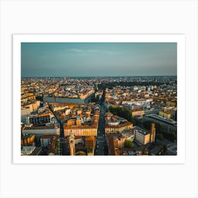 Milan City Landscape Skyline Print Art Print