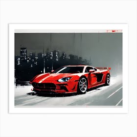 Gt1 car 4 Art Print