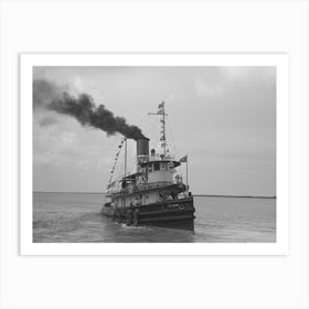 U S Engineers Tugboat, Burrwood, Louisiana By Russell Lee Art Print