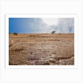 Closeup Low Angle View Of The Western Wall In The Old City Of Jerusalem Israel Art Print