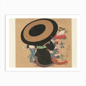 Woman With An Umbrella Art Print