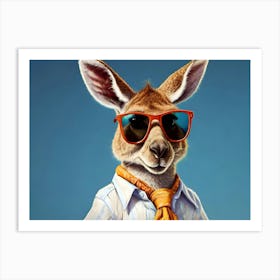 Kangaroo With Sunglasses 5 Art Print
