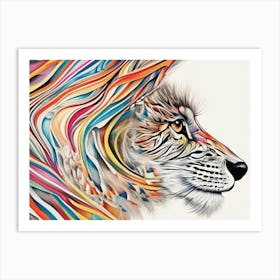 Abstract Tiger Art Print