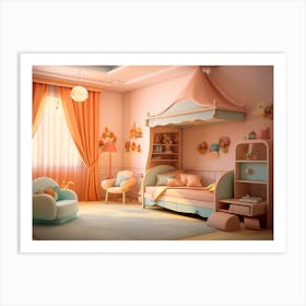 Girl'S Bedroom 2 Art Print