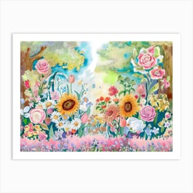 Flower Garden 1 Art Print