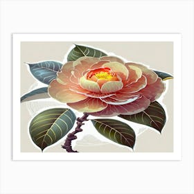 Camellia Flower 4 Art Print