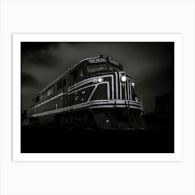 Train On The Tracks Art Print