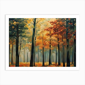 Autumn Forest 8 Art Print