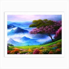 Landscape Painting 15 Art Print
