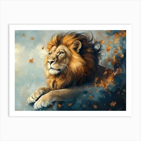 Lion Painting 1 Art Print