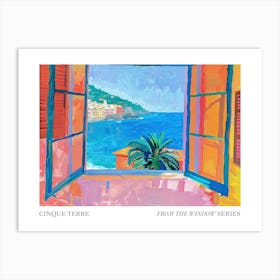 Cinque Terre From The Window Series Poster Painting 4 Art Print