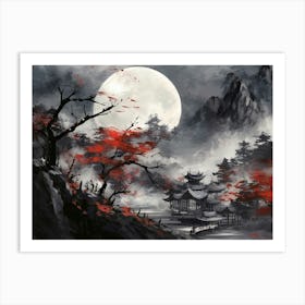 Asian Landscape Painting 3 Art Print