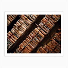 Old Books In A Library Books Bookshelf Classic Collection Art Print