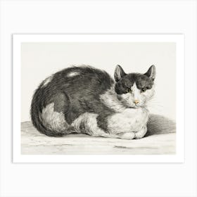 Reclining Cat 1, Jean Bernard Art Print