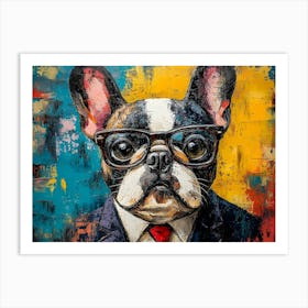 This Frenchie Is All Business Art Print