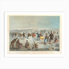 Skating In Central Park, New York, Winslow Homer Art Print