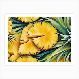 Pineapples Art Print