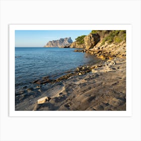 Early morning on the Mediterranean coast Art Print