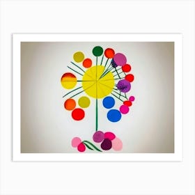 Spring Flower Bauhaus Art Print