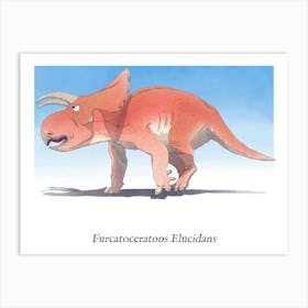 Furcatoceratops Elucidans Art Print