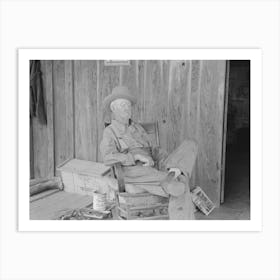 Untitled Photo, Possibly Related To Sharecropper Family On Front Porch Of Cabin, Southeast Missouri Farms By 3 Art Print