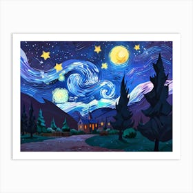 Starry Night 200 Art Print